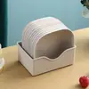 Bandeja Plástica Cuadrada Profunda para Uso Doméstico con Base, Hecha de Paja de Trigo, Adecuada para Fruta y Desechos de Mesa, Disponible en Stock