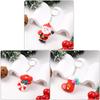Calcetines de Navidad Serie de Navidad Colgante para bolsa Creativo Papá Noel Muleta de Navidad Colgante para llavero
