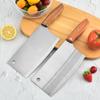 Yangjiang en stock cuchillo de cocina de acero inoxidable para el hogar cocina mango de madera cuchillo para cortar afilado cuchillo chino para rebanar ríos y lagos venta al por mayor