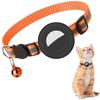 Collar para Gato con Airtag, con Campana, Reflectante, Antipérdida, Cubierta Protectora de Silicona, Collar Pequeño para Gatos para Evitar que se Pierdan