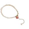 Pulsera Melocotones Dulces 2023 Nueva Pulsera de Perlas de Melocotón Delicada Pulsera de Chica Dulce Nicho