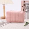 Bolsa de Cosméticos Acolchada Lista para Usar Bolsa Almohada Almacenamiento Gran Capacidad de Alto Valor Simple Js Arrepentimientos