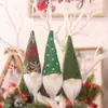 Decorações de Natal Desenho Animado Boneco Sem Rosto de Tricô Pingente Boneco Homem da Floresta Criativo Acessórios para Árvore de Natal