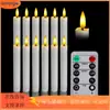 Atacado de fábrica decoração de casa vela eletrônica LED casamento haste longa cera vela de Halloween decoração vela de tira longa