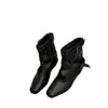 Hebilla Cuadrada Dr. Botas Martens Botines Mujer 2026 Nuevo Punta Remachada Pantalones Pierna Bonita Botas Zapatos Mujer