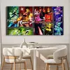 Jojo's Bizarre Adventure Batalla Apasionada Anime Dormitorio Pared de Fondo Decoración Póster Pegatina de Pared Pegatina HD Autoadhesivo