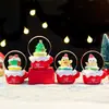 Meia de Natal de produto novo transfronteiriça, mini bola d'água, ornamento de bola de cristal brilhante para presentear no Natal