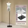Soporte de Exhibición Modelo Original de Cuerpo Plano de Gama Alta Maniquí Muñeco Accesorios Tienda de Ropa para Mujer Maniquí de Vitrina de Tienda de Ropa de Medio Cuerpo Femenino