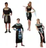Cosplay de Halloween Disfraz de Mascarada para Niños y Adultos Vestido de Cleopatra Reina Faraón Egipcio