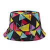 Comercio Exterior Primavera y Verano Nuevo Sombrero de Pescador Reversible para Mujer Estampado Graffiti Sombrero Combinable para Hombre Casual al Aire Libre Sombrero de Cubo Moderno