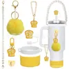 Accesorios Decorativos Stanley Correa de Mano de Cuerda Trenzada Estuche para Labial Llavero Duende Briqueta Funda de Silicona Antideslizante para Taza