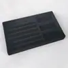 *Caja de joyería forro esponja almohadilla caja de pendientes joya de mano caja de almacenamiento de joyas interior de cajón rejilla de terciopelo