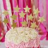 CTB018 - Mesa de postres para fiesta de bodas con forma de estrella, 6 piezas, para insertar en la decoración de tartas horneadas