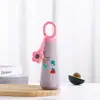 Stock Listo Vaso de Flores Portátil de Doble Capa Anti-quemaduras de Plástico Vaso Portátil para Estudiantes con Cuerda de Agarre Venta al por Mayor