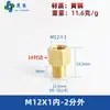 Adaptador de manómetro de cobre puro, reductor con roscas internas y externas M5M6M8M10M12M14*1.5M16 G1/4