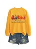 El otoño es mi color favorito sudadera versátil holgada para mujer comercio exterior transfronterizo Amazon al por mayor