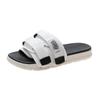 Chinelo de Sola Grossa para Verão Feminino para Uso Externo 2022 Novo Chinelo Antiderrapante para Casal Sapatos de Praia Plataforma da Moda Velcro