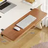 Tablero de extensión para escritorio, escritorio de oficina sin taladrar, organizador de escritorio expandible, plegable, ampliado y alargado, tablero de extensión con reposabrazos
