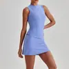 Conjunto de Yoga Ajustado con Sensación de Segunda Piel para Mujer, Ropa Deportiva Transpirable de Secado Rápido de Cintura Alta, Camiseta Top de Fitness al por Mayor