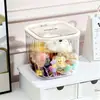 Caja de Almacenamiento de Escritorio Personalizada, Caja para Cosméticos, Esencia y Productos de Cuidado de la Piel, Caja de Almacenamiento Transparente con Tapa, Estante de Almacenamiento de Alta Gama