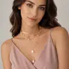 Collar con Colgante de Gota de Perla de Múltiples Capas para Mujer, Cadena de Clavícula Exagerada en Capas Estilo Europeo y Americano, Accesorio para Vestido