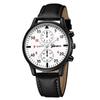 Relógio Masculino Geneva Aliexpress Comércio Exterior Falso Dois Olhos Negócios Quartzo Fabricante Direto Estilo Negócios