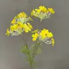 Arranjo de Cena com Flores Artificiais Produto Acabado com 4 Cabeças de Gerânio, Envio Transfronteiriço Disponível, Flores Artificiais de Seda para Casamentos, Gerânio
