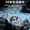 Reloj Multifuncional para Hombre Marca Suiza Nuevo Resistente al Agua Luminoso de Cuarzo Transmisión en Vivo Comercio Exterior Modelo Popular Dropshipping