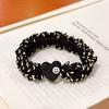 Derea brown Love Woven Rubber Tendon Hair Tie Feminino Elástico Alto Headline Coreia do Sul Outono e Inverno High-end Sense Hair Ring