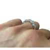 Huajie desea el anillo de compromiso de imitación de circón microincrustado más vendido nuevo plataforma de comercio exterior europea y americana suministro anillo femenino