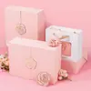 En stock Rosa Solapa Caja Vacía Caja de Regalo Perfume Lápiz Labial Caja de Regalo Cuidado de la Piel Caja de Regalo Cosmético