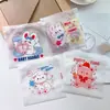 Bolsa engrosada de dibujos animados lindos autocierre con cremallera para guardar pulseras y mascarillas, bolsa de embalaje portátil a prueba de humedad, especialmente diseñada para vendedores ambulantes