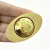 Lingote de Latão Dourado Imitação Handle de Descompressão para Mesa Peça de Brinquedo Presente Moderno Tesouro da Sorte Lingote Amarelo Giratório Pêndulo de Mesa