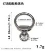 Gancho para Bombilla de Luz de Círculo Pequeño de 3 Puntos, Gancho para Accesorios de Equipaje con Forma de Calabaza Imitación, Llavero de Figura de Muñeca de Aleación de Zinc con Resorte de Figura de Ocho