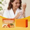 Oceaura Caqui Sabonete Fresco para Banho Fórmula Suave Limpeza Diária Pele do Corpo Refrescante Sabonete para Banho