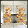 Adesivo de Vidro de Peixe Koi Dourado e Lótus para Cozinha e Banheiro, Adesivo Eletrostático para Porta de Banheiro, Decoração de Inauguração