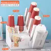 Soporte para Vasos Tienda de Té con Leche Café Suministros Comerciales para Bar Caja de Almacenamiento para Servilletas y Popotes Soporte Desechable para Vasos Dispensador de Vasos