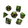 Conjunto de Dados de 7 Peças Dragão e Masmorra DND Dados Multilaterais de Duas Cores Conjunto de Dados para RPG de Mesa