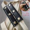 En stock asa de bolso desmontable de tres botones funda de cuero bolso de mano cesta portátil cubierta protectora para asa de equipaje