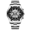 Reloj Nuevo para Hombre No Mecánico Impermeable Luminoso Casual de Negocios Mecánico para Hombre Hueco Reloj Shopee