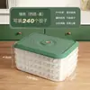 Refrigerador congelador de gran capacidad caja especial para dumplings caja doméstica de múltiples capas para conservación de alimentos caja sellada para almacenamiento de alimentos congelados venta al por mayor