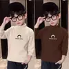 Y2579 # Nueva Camiseta Térmica Auto-Calentable para Niños, Top de Cuello Semi-Alto, Estilo Moderno para Otoño e Invierno