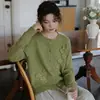 Suéter cardigan de lana con bordado floral de estilo delicado para mujer, nuevo top de punto holgado de otoño 2026