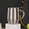 Taza de acero inoxidable con asa personalizada, para exteriores, para coche, con aislamiento térmico, portátil, con impresión al por mayor