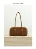 Bolsa Tote de Couro Fosco Estilo Old Money Retro Outono/Inverno 2026 Fivela de Cinto Bolsa Almofada de Grande Capacidade Bolsa de Ombro Bolsa Feminina