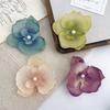 Primavera Nuevo PU simulación horquilla de phalaenopsis nuevo temperamento chino atmósfera sentido horquilla lateral venta al por mayor de fábrica en stock