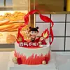 Nezha Aobi Decoração de Bolo Criança Demônio Terceiro Príncipe Personagem Mítico Hot Wheels Decoração de Bolo de Aniversário Infantil Plug-in
