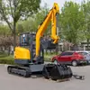 Excavadora de Orugas Haituo Export HT35, potencia Euro 5 EPA opcional, múltiples accesorios, una máquina para múltiples usos, excavadora pequeña