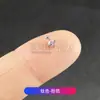 Pendientes de Aleación de Titanio F136 Cuadrados Pequeños y Redondos con Circonita Clavos para Nariz de Rosca Interna Clavos para Labios Joyería para Piercing de Titanio G23
