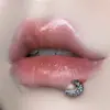 Stud para Labio de Cobre Microincrustado de Estrella y Luna Joyería para Labios de Acero Inoxidable Espiral Externo Stud para Hélice de Oído de 1.2 de Grosor Stud para Hélice Joyería Nueva para Piercing